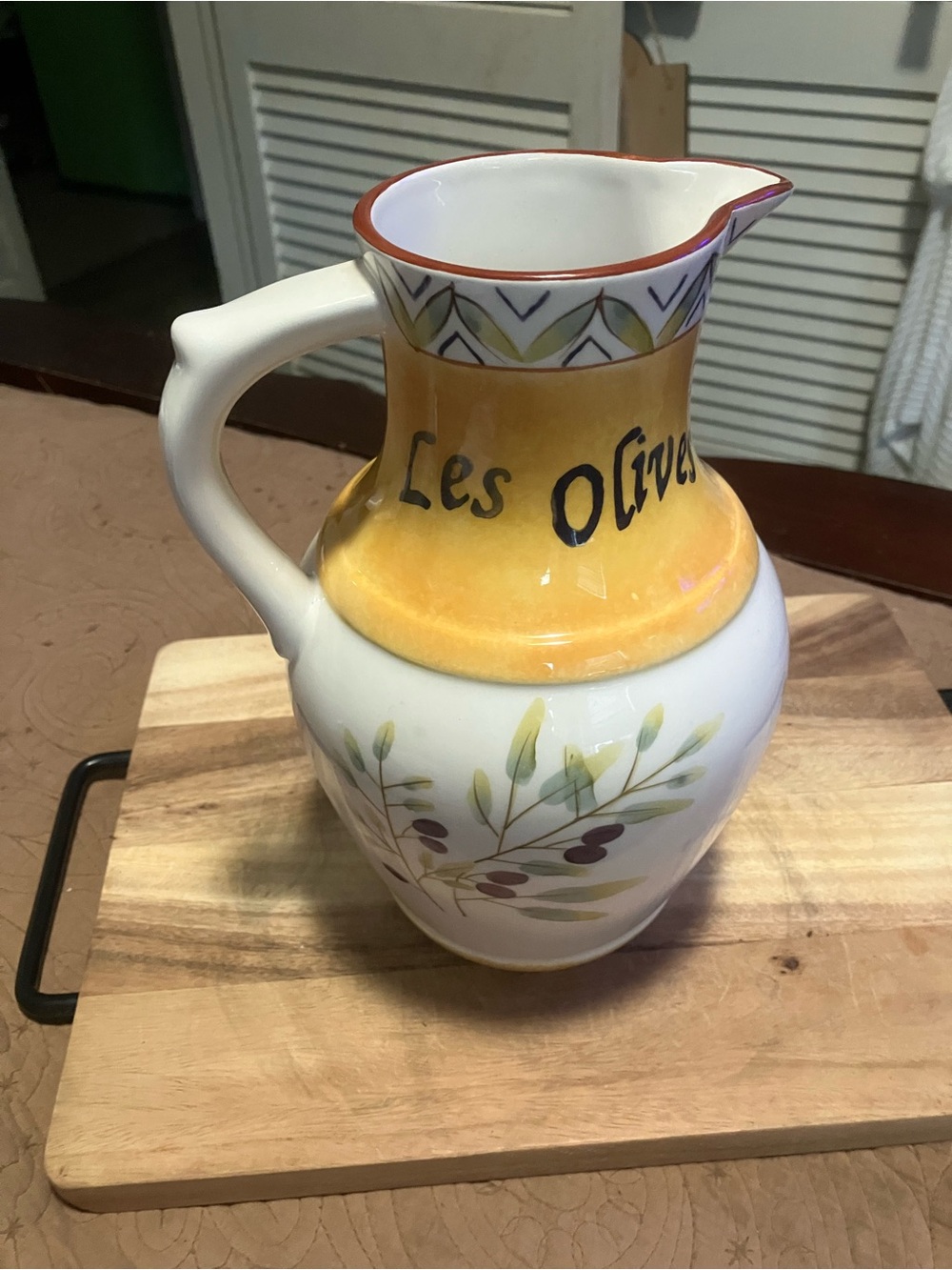 Sakura Les Olives Earthenware Pitcher